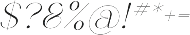 Sirenik Italic otf (400) Font OTHER CHARS