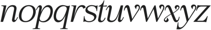 Sirkel Italic otf (400) Font LOWERCASE