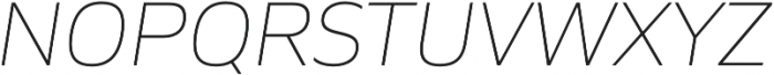 Siro ExtraLight Italic otf (200) Font UPPERCASE