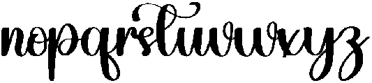 Sister Regular otf (400) Font LOWERCASE