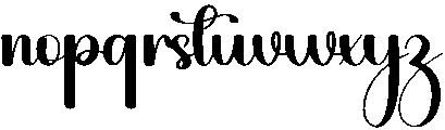 Sister Regular otf (400) Font LOWERCASE