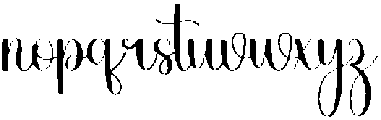 Sister Regular otf (400) Font LOWERCASE