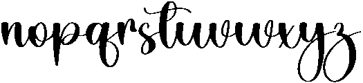 Sister Regular otf (400) Font LOWERCASE