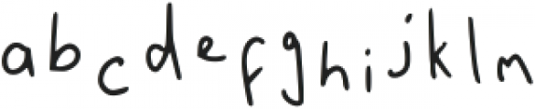 Sisters Handwriting Regular otf (400) Font LOWERCASE