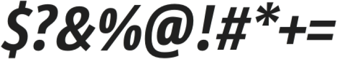 Site Compressed Bold Italic otf (700) Font OTHER CHARS