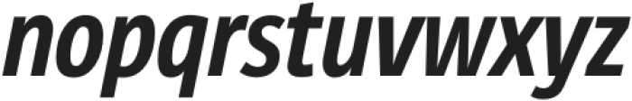 Site Compressed Bold Italic otf (700) Font LOWERCASE
