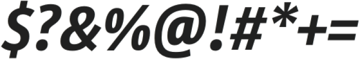 Site XCondensed Bold Italic otf (700) Font OTHER CHARS