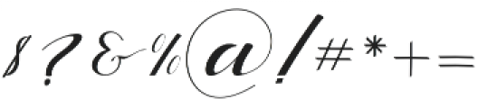 silicia script Regular otf (400) Font OTHER CHARS