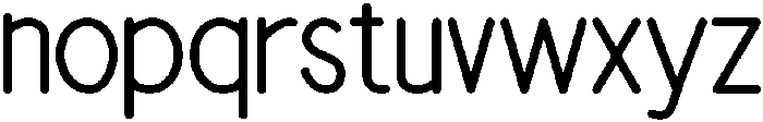 simple Bold otf (700) Font LOWERCASE
