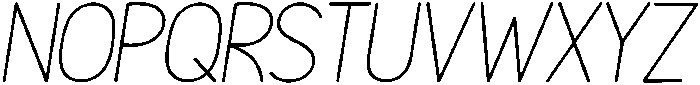 simple italic otf (400) Font UPPERCASE