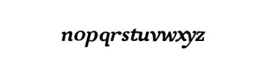 Siggy-Regular Italic.otf Font LOWERCASE