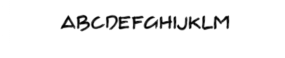 Sign Pen Brushy.otf Font UPPERCASE