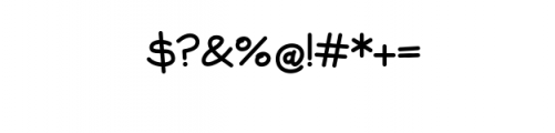 Sign Pen Round.otf Font OTHER CHARS