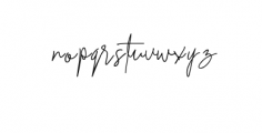 Signathy Font LOWERCASE