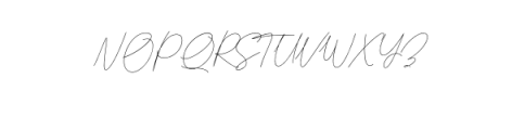 Signattury.otf Font UPPERCASE