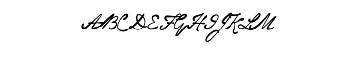 Signature Choco.otf Font UPPERCASE