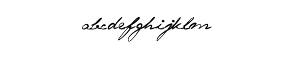 Signature Choco.otf Font LOWERCASE