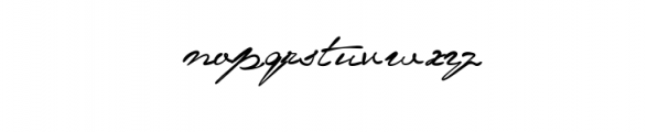 Signature Choco.otf Font LOWERCASE