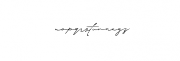 Signature Collection Font LOWERCASE