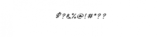 Signaturia.otf Font OTHER CHARS