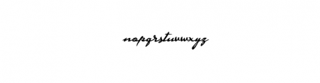 Signaturia.otf Font LOWERCASE