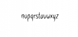 Simple Chalk.ttf Font LOWERCASE