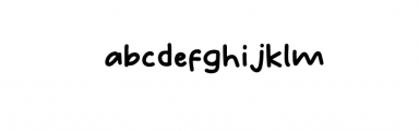 Simple Line.ttf Font LOWERCASE