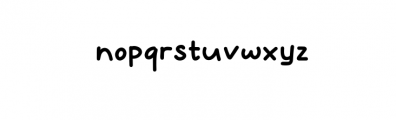 Simple Line.ttf Font LOWERCASE