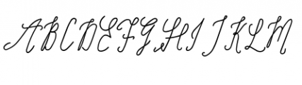 Signature Script Bold Font UPPERCASE