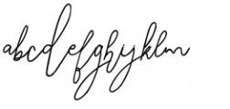 Signature Script Bold Font LOWERCASE