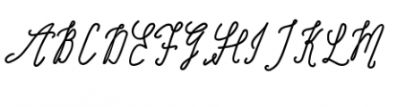 Signature Script Extra Bold Font UPPERCASE