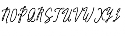 Signature Script Extra Bold Font UPPERCASE