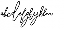 Signature Script Extra Bold Font LOWERCASE