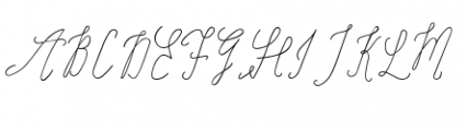 Signature Script Regular Font UPPERCASE