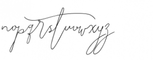 Signature Script Regular Font LOWERCASE