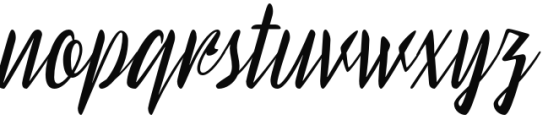 Signaturistar Font LOWERCASE