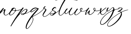 Silent Noise Script Font LOWERCASE