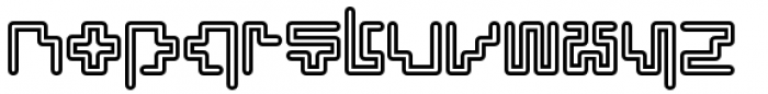 Silesia Inline Font LOWERCASE