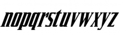 Silverliner Oblique Font LOWERCASE