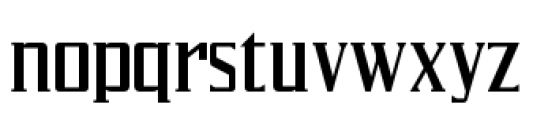 Silverliner Wide Font LOWERCASE