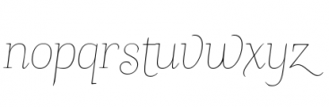 Sinffonia Swash Font LOWERCASE