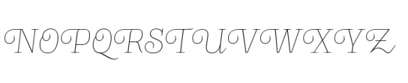 Sinffonia Titling Font UPPERCASE