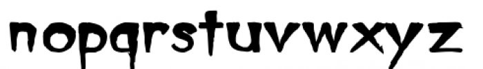 Sinister Urge Heavy Font LOWERCASE