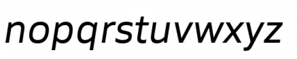 Siro Italic Font LOWERCASE
