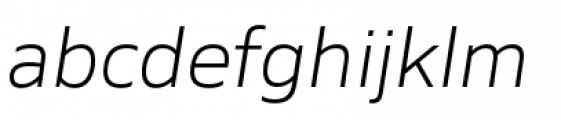 Siro Light Italic Font LOWERCASE