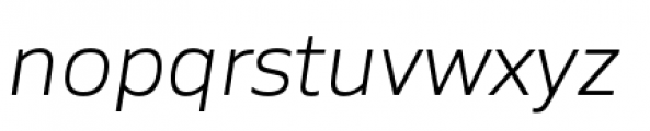 Siro Light Italic Font LOWERCASE
