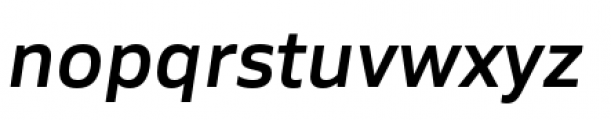 Siro SemiBold Italic Font LOWERCASE
