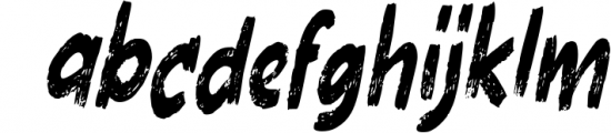 SILVERCRUSH Typeface Font LOWERCASE