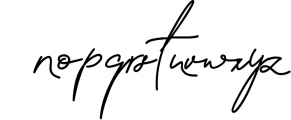 Signature Font Blanc Seing Font LOWERCASE