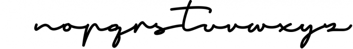 Signature Script - Thoderan Notes Font Font LOWERCASE